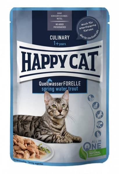 HAPPY CAT POUCHES CULINARY ADULT/ STERILISERT RRET 85G