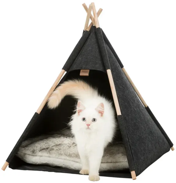 Katte/Hundehule Tipi Filt 55x55x65cm Antrasit